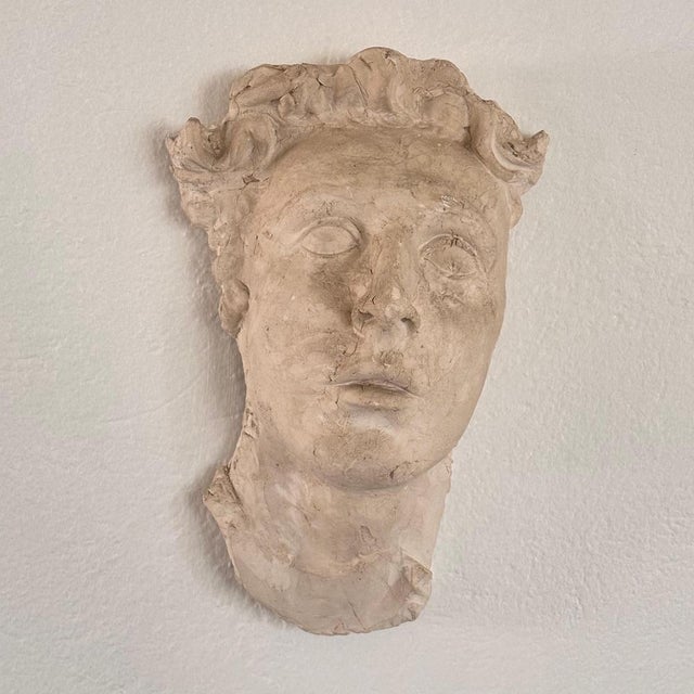 Decorative Roman Gypsum Face, 1970s For Sale - Image 14 of 17