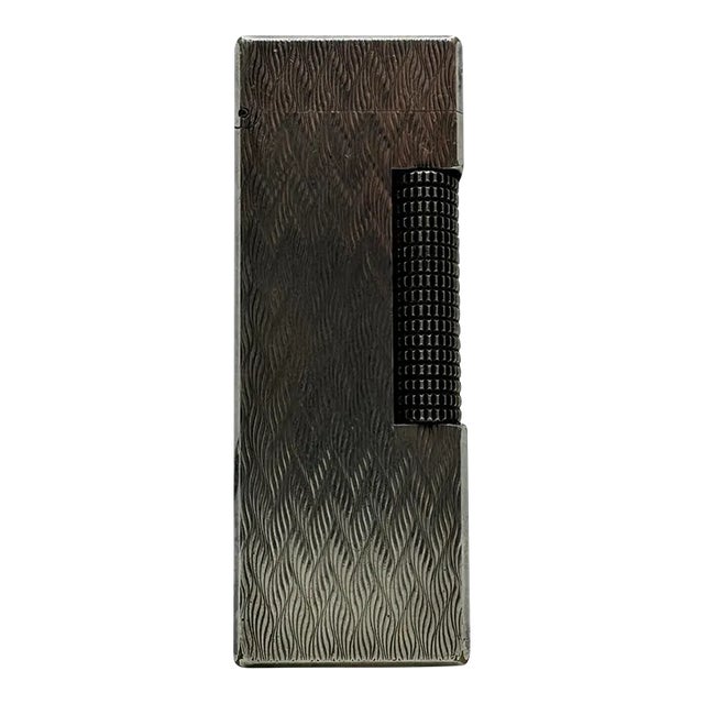 Vintage Dunhill Silver Plated Lighter, Circa 1980s For Sale