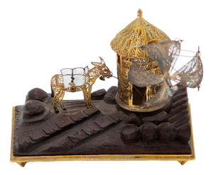 Filigree Gilt Silver Miniature