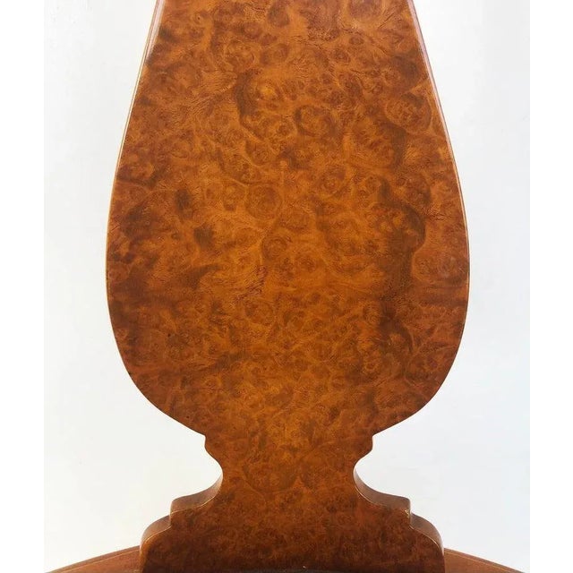 Wood 1920s Grained Austrian Biedermeier Burlwood Table and 2 Chairs -Set of 3 For Sale - Image 7 of 13