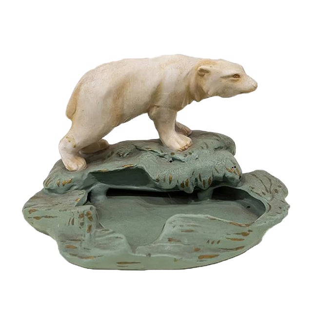 Art Deco Ashtray with Polar Bear, 1920s For Sale