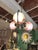 Art Deco Chrome-Plated Chandelier with Red Swirl Glass Shades, 1929 For Sale - Image 3 of 5