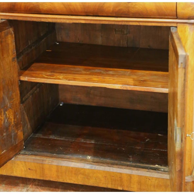 19th Century French Louis Philippe Walnut Six-Door Three-Drawer Enfilade Buffet For Sale - Image 9 of 11