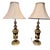 Hollywood Regency Mid 19th Century Carl Falkenstein Hollywood Regency Brass Urn Lamps (Pair) For Sale - Image 3 of 10