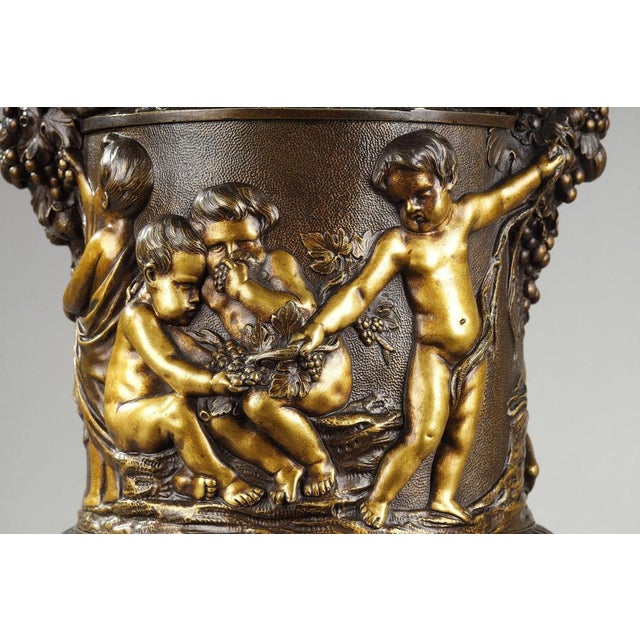 Covered Vases in Chased Bronze with Rich Decoration, 1870s, Set of 2 For Sale - Image 18 of 18