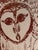 Enamel on metal MCM style of an owl by Knoxville artist Dr. Stephen Krauss. Krauss was a world traveler, getting...