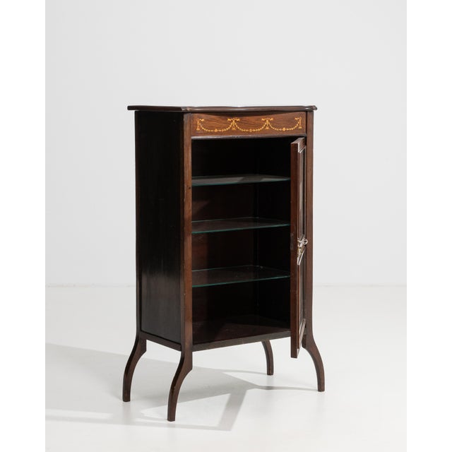 Traditional 19th Century Edwardian Vitrine Cabinet For Sale - Image 3 of 16