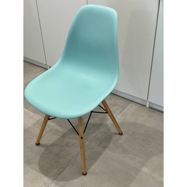 Eames for Herman Miller Molded Plastic Chair With Dowel Legs Chairish