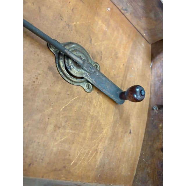 Early 20th Century Antique Victorian Tiger Oak Scroll Foot Pedestal Coffee Table Cocktail Table For Sale - Image 5 of 12