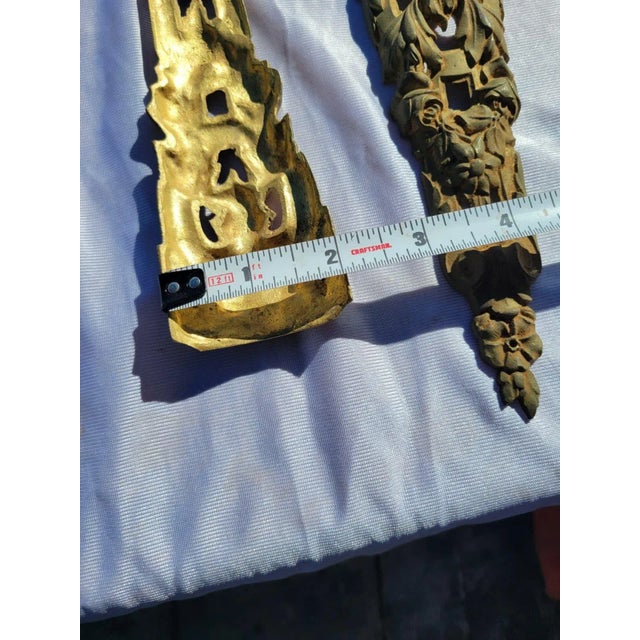 Share 19th C French Ormolu Bronze Mounts Pair Gilt Gold Furniture Appliques For Sale - Image 10 of 10