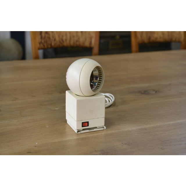 White Maxispot Lamp by Schlagheck Schultes for Osram, 1970s For Sale - Image 8 of 10