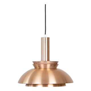 Vintage Aluminum Pendant Lamp, 1970s For Sale