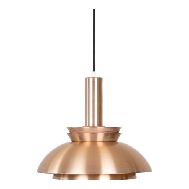 Vintage Aluminum Pendant Lamp, 1970s For Sale