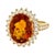 Natural Citrine 3.60cts & Diamond 1.0cts Ring in 18k Gold For Sale - Image 4 of 8