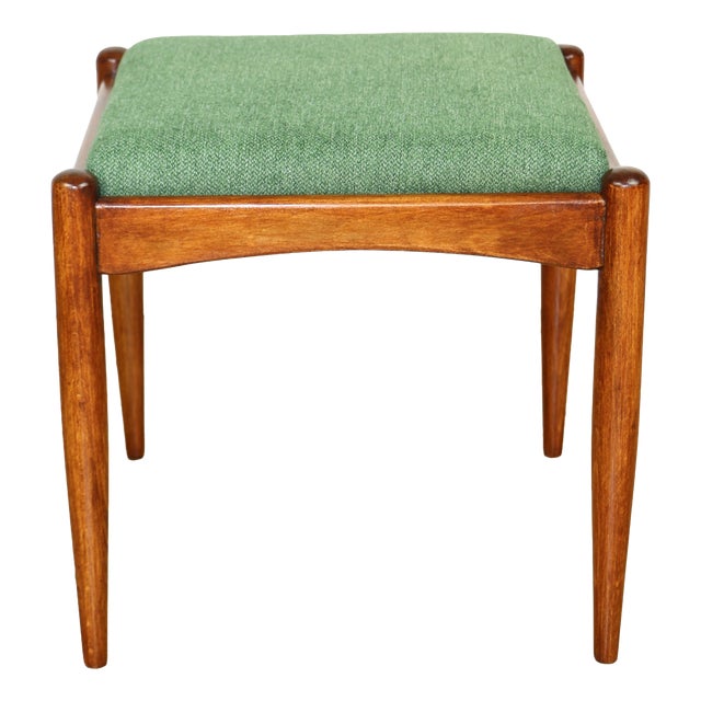 Stool with Green Seat from Edmund Homa, 1970s For Sale