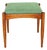 Stool with Green Seat from Edmund Homa, 1970s For Sale