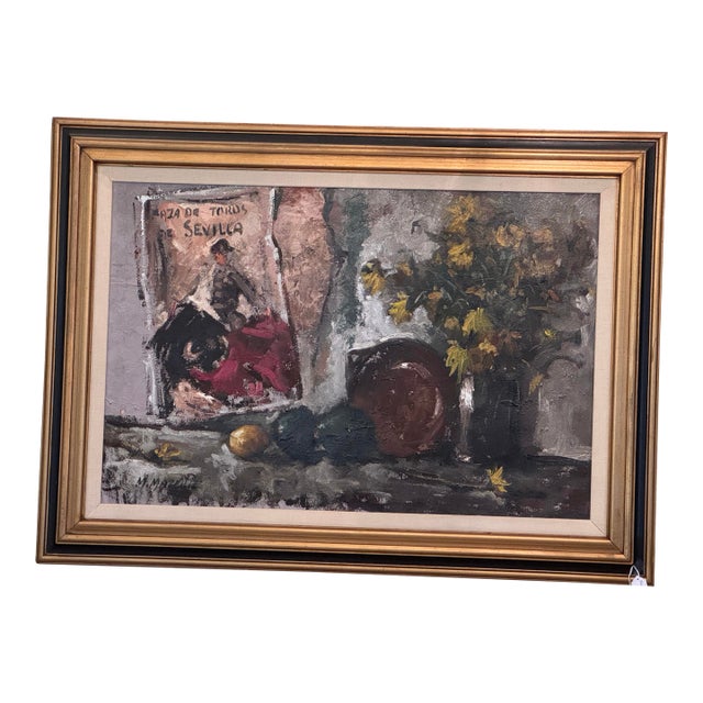1960s Matador Seville in Still Life Oil Painting For Sale