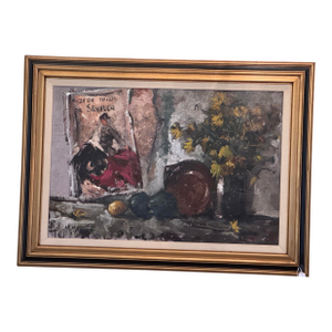 1960s Matador Seville in Still Life Oil Painting
