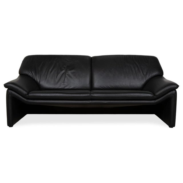 Atlanta 3-Seater Sofa in Black Leather from Laauser For Sale - Image 12 of 12