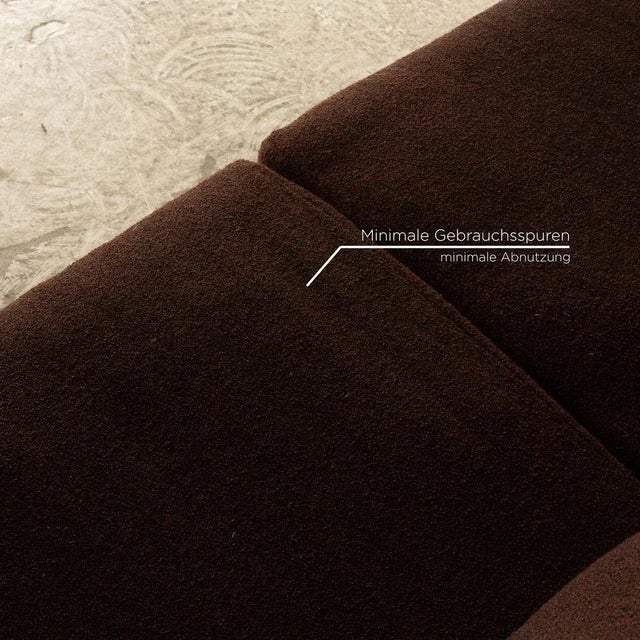 Modern Fabric Three Seater Brown Sofa from Jori Milton For Sale - Image 3 of 9