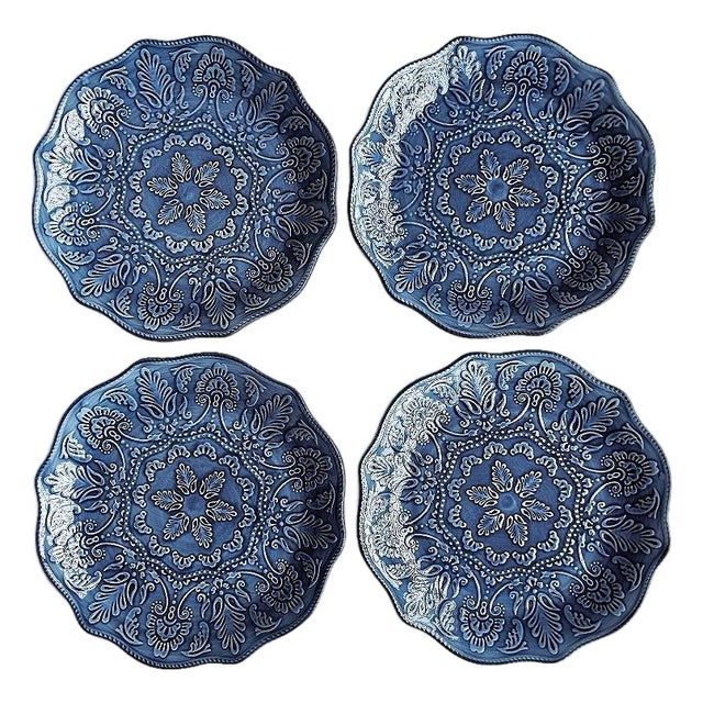 Vintage Baroque Baroque Ceramic Plate - Set of 4 For Sale