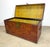 Mid 20th Century Chinese Parquet Rattan & Brass Storage Trunk Blanket Chest For Sale - Image 11 of 12