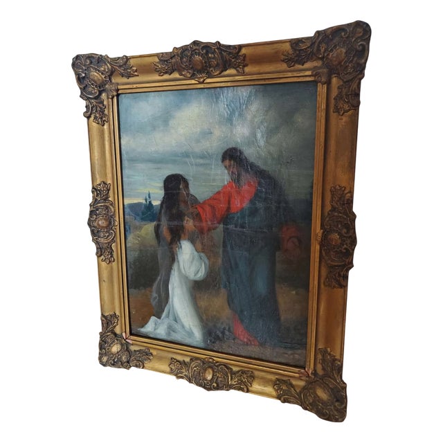Christ Blessing a Child, European School Romantic/Nazarene, 19th Century For Sale