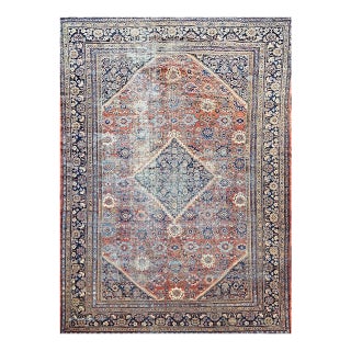 19th Century Persian Ziegler Mahal Sultanabad in Allover Geometric Pattern For Sale