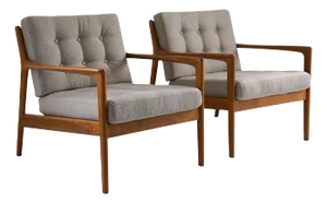 Set of Mid-Century Scandinavian Model USA 75 Lounge Chairs attributed to Bertil Fridhagen from Bodafors, 1950s