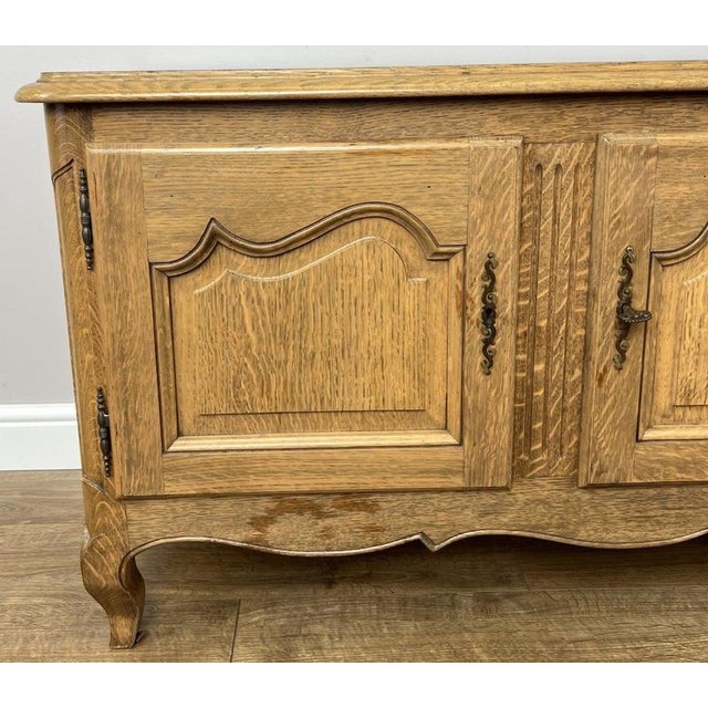 Vintage French Oak Storage Sideboard For Sale - Image 3 of 13
