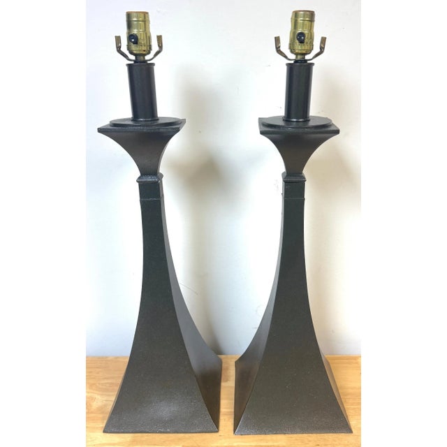 Stewart Ross James Pair of Sculptural Lamps by Stewart Ross James for Hansen, C. 1970s For Sale - Image 4 of 10