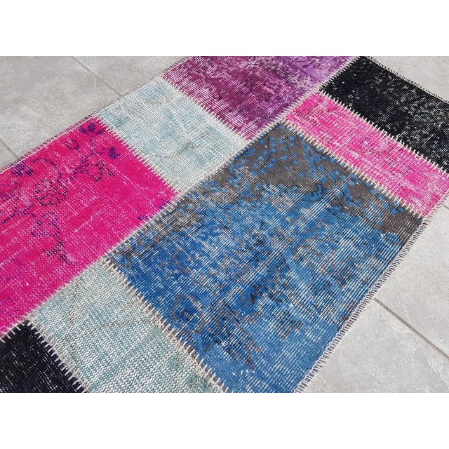 Rare Turkish Vintage Runner Rug For Sale - Image 6 of 10