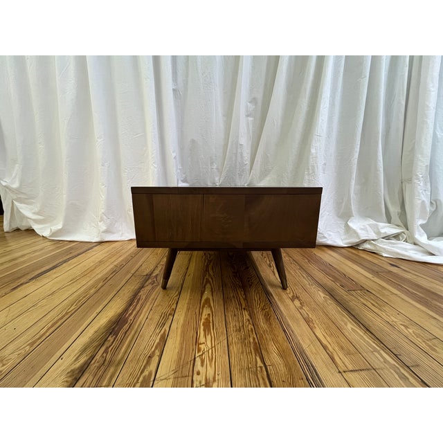Mid-Century Modern Mid-Century Modern Nuevo Jake Walnut Coffee Table With Drawers For Sale - Image 3 of 3