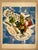 "Breakfast By The Pool In Miami", abstract expressionist photo collage print by Swedish artist Peter Astrom. Signed Astrom...