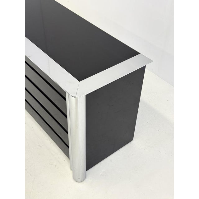 Black Sideboard attributed to Antonello Mosca for Cinova, 1960s For Sale - Image 11 of 14