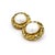 Italian 18k Gold Mabe Pearl & Diamond Earrings, Circa 1980, Pair For Sale - Image 9 of 13