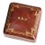 Lovely Small Mid Century Vintage Square Gold Gilt Hand Tooled Leather Jewelry Storage Presentation Box For Sale