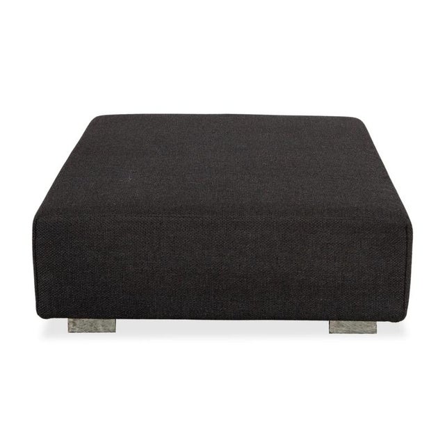 Grey Anthracite Fabric Fields Stool by Brühl For Sale - Image 6 of 7