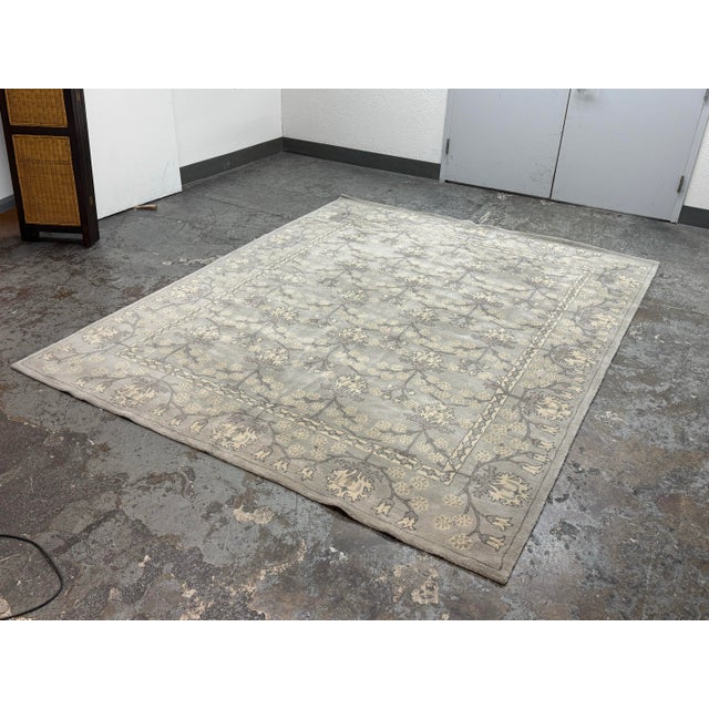 7ft 12in × 9ft 11in Pottery Barn Kennedy Area Rug, Blue Multi For Sale - Image 10 of 12