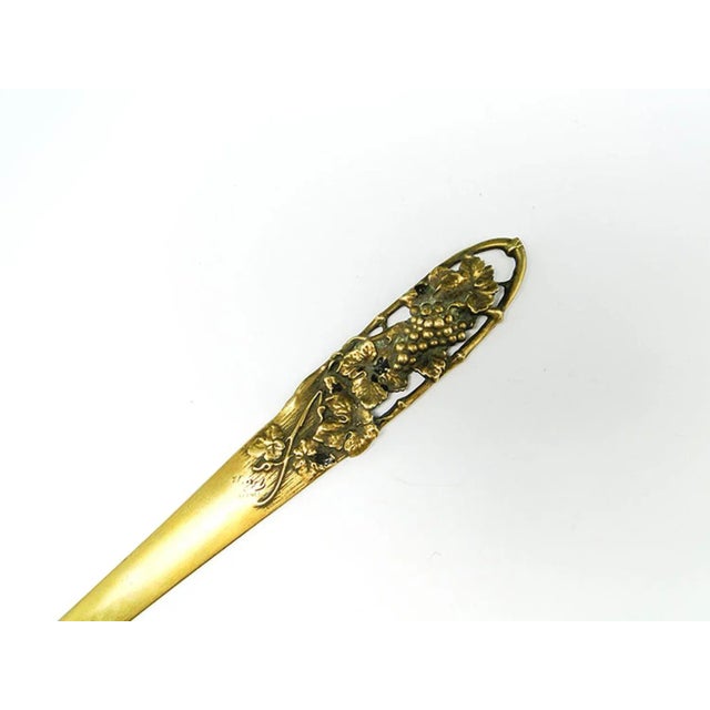 Art Nouveau French Figurative Letters Knife, 1890s For Sale - Image 4 of 7