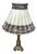 Empire Brass Table Lamp with Fabric Shade, 1960s For Sale