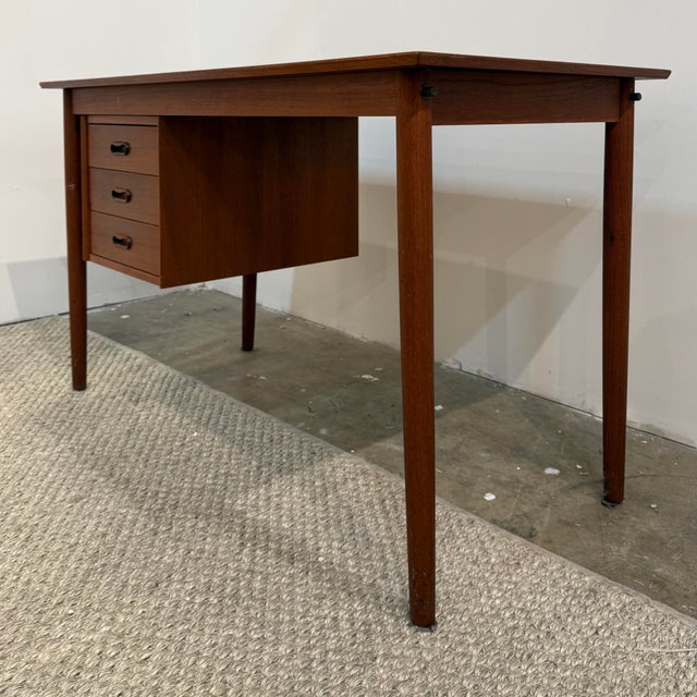 1960s Arne Vodder writing desk with sliding drawer case