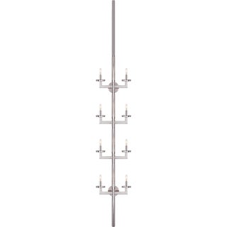 Kelly Wearstler for Visual Comfort Signature Liaison Statement Sconce in Polished Nickel For Sale