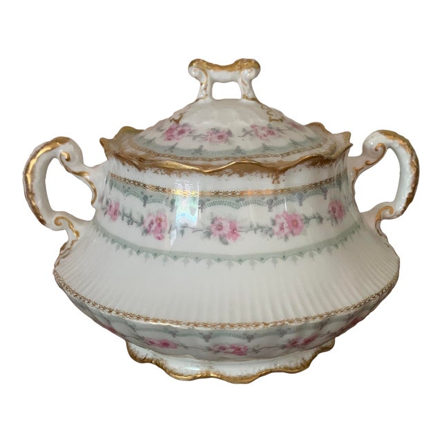Antique Theodore Haviland French Limoges Sugar Bowl Chairish