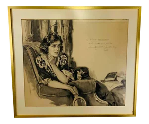 Howard Chandler Christy Portrait of a Woman 1940, Signed, Dated and Framed