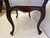 Silver Carved Mahogany Bench With Grey Silk Upholstery For Sale - Image 8 of 11