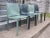 Postmodern Late 20th Century Set of 4 Enrico Pellizzoni Pasqualina Leather-Wrapped Dining Side Chairs For Sale - Image 3 of 12
