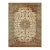 1940s Luminous Beige Shah Abbas Floral Antique Tabriz Handknotted Room Size Rug For Sale