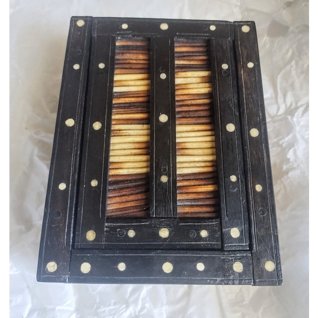 Vintage Porcupine & Ebony Quill Box For Sale - Image 16 of 18