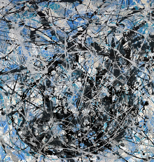 "Snow" Contemporary Splatter Painting by Gordon Couch
